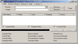 Roadkil'sUnstoppableCopier讀取或修護光碟資料檔案
